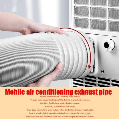 130/150mm Telescopic AC Exhaust Hose – Flexible Duct Extension Pipe for Mobile Air Conditioner Ventilation