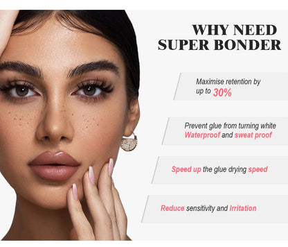NATUHANA Super Bonder Eyelash Glue – Quick-Drying Long-Lasting Adhesive for Eyelash Extensions