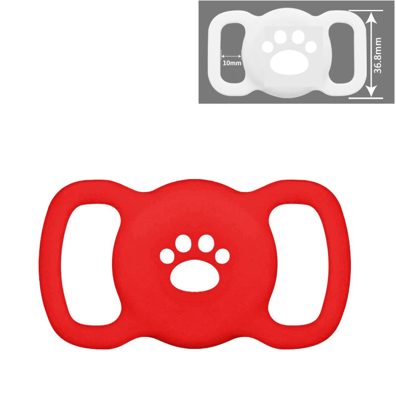 Airtag Dog Collar Holder – Silicone Protective Case for Apple AirTag, Full Body Cover Fits All Collar Sizes