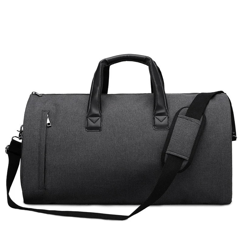 Convertible Garment Bag for Travel - Large Capacity Duffel with Shoe Pouch for Weekend & Business Trips (XM130)