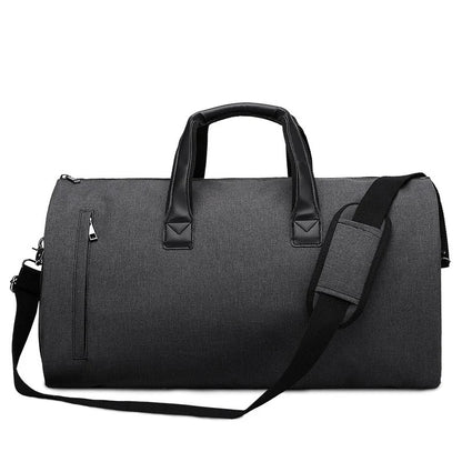 Convertible Garment Bag for Travel - Large Capacity Duffel with Shoe Pouch for Weekend & Business Trips (XM130)
