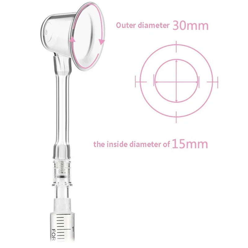 Nipple Aspirator and Corrector - Gentle Suction Aid for Flat and Inverted Nipples During Breastfeeding