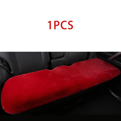 Plush Rabbit Fur Car Seat Cushion - Thick Warm Winter Driver & Passenger Seat Cover