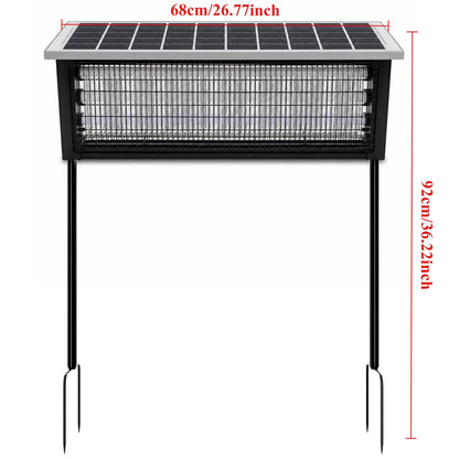 Large Solar Bug Zapper - Rechargeable Waterproof Mosquito & Insect Killer for Outdoor Patios and Camping