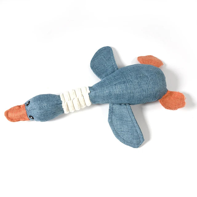 New Dog Toy with Wild Goose Sounds – Teeth Cleaning Chew Toy for Puppies, Training & Household Pet Accessories