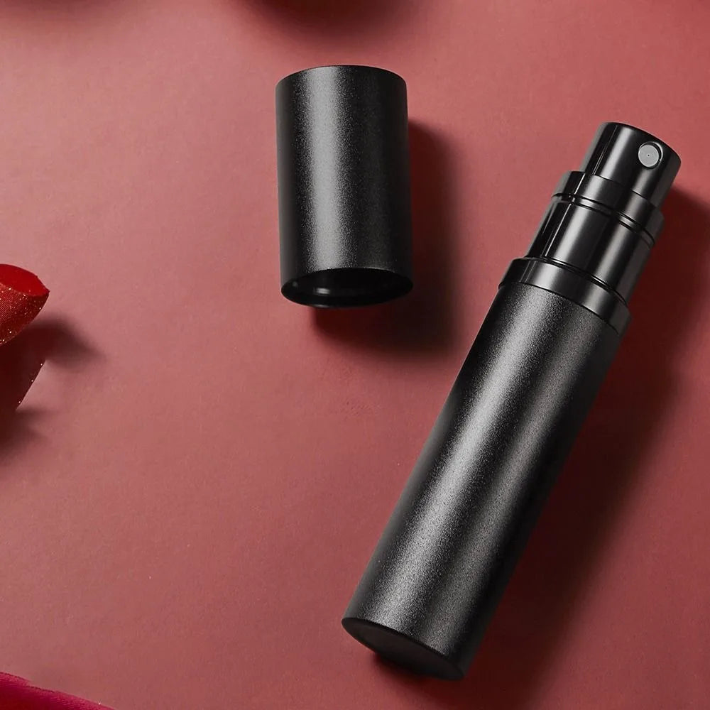 5ml Mini Aluminum Spray Bottle: Refillable Perfume Atomizer - Portable Liquid Container for Cosmetics Travel