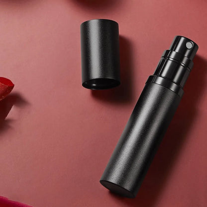 5ml Mini Aluminum Spray Bottle: Refillable Perfume Atomizer - Portable Liquid Container for Cosmetics Travel