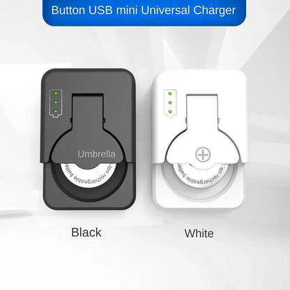 Universal Button Battery Charger with LED Indicator – Portable Smart Charger for LIR2016, LIR2025, LIR2032 Rechargeable Batteries & Accessories