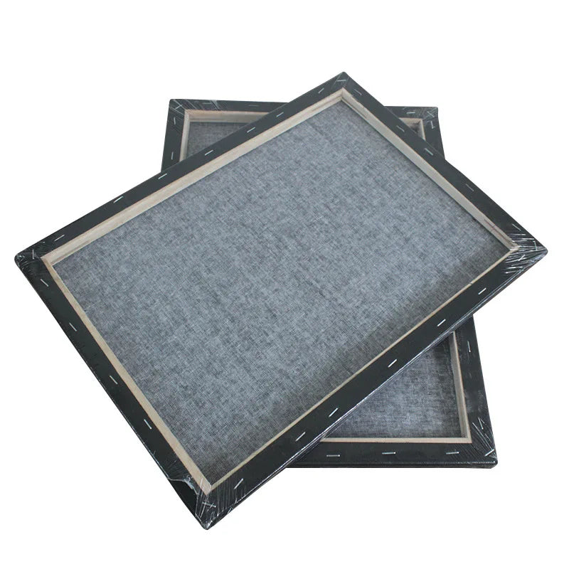 Black Canvas Wooden Oil Painting Frame – Cotton DIY Graffiti Canvas for Children & Beginner Art Practice Supplies