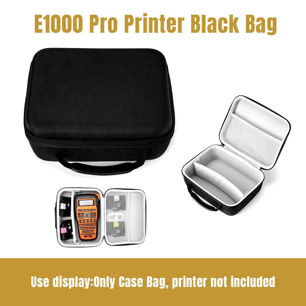E1000 PRO Industrial Label Printer - Portable Heat Shrink Tube Printer Compatible with Brother HSE-231 and HSE-631 for Cable Marking