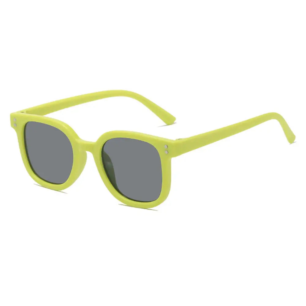 KLASSNUM 2026 Kids Sunglasses – Large Square UV Protection Shades for Ages 2–8, Trendy Black Sun Glasses for Boys & Girls Outdoor Travel