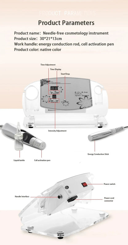 Electroporation Skin Rejuvenation Machine – Facial Whitening, Lifting & Anti-Aging Beauty Care Tool for Cell Activation