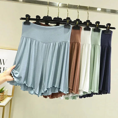 Women's Modal Sleep Shorts - Loose Wide-Leg Casual Summer Homewear