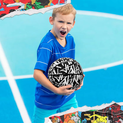Premium Outdoor Rubber Basketball – Sizes 4/5/6/7 for Training, Adult & Youth Sports, Professional Game Ball