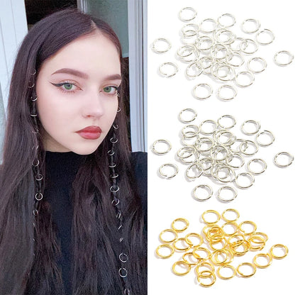 5–50PCS Mixed Color Dreadlock Hair Accessories — Beads, Clips, Cuffs & Rings for Braids and Dreadlock Styling