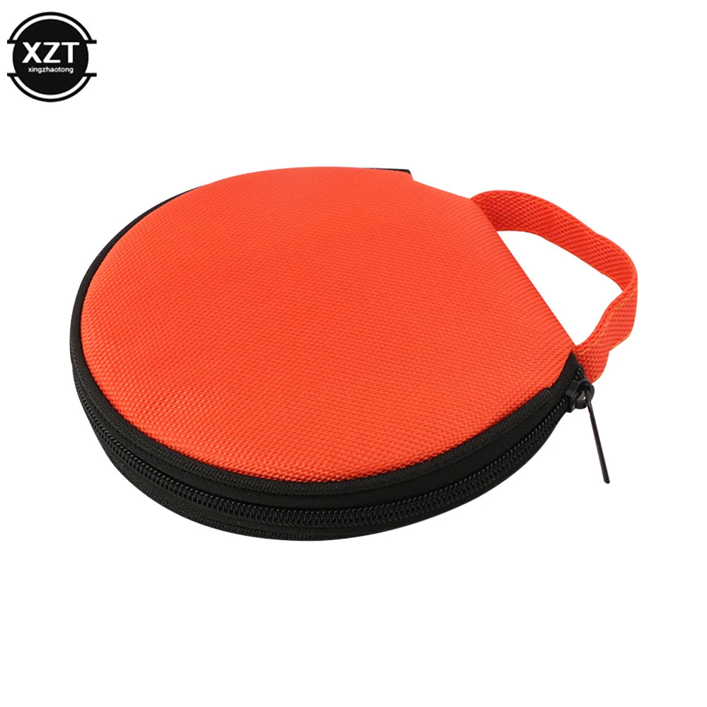 20-Disc Portable CD & DVD Storage Case - Oxford Cloth Zipper Organizer for Home & Car Use