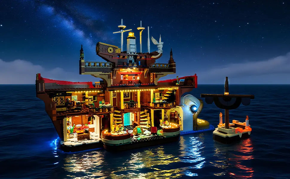 LYBMTWF LED Lighting Kit for Lego 75640 Floating Restaurant – (Bricks Not Included)