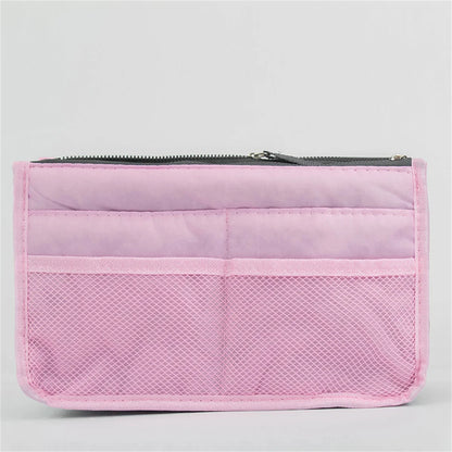Multifunctional Bi-Fold Storage Bag - Large Capacity Double Zipper Makeup & Toiletry Organizer