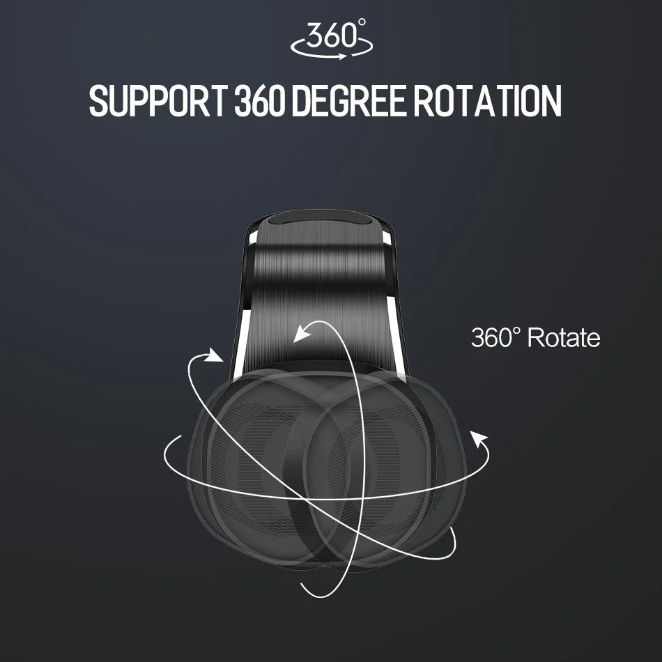 Magnetic Car Phone Holder - Air Vent Clip Mount with 360° Rotation for Xiaomi, iPhone 14, Samsung, & Other Cell Phones