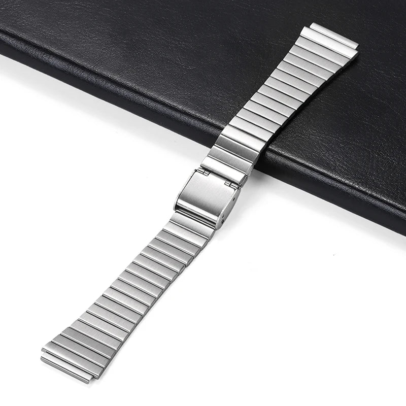 18mm Stainless Steel Watchband for Casio F-91W – Compatible with SGW400, F91W, F84, F105/108/A158W/168, AE1200/1300 Vintage Steel Wrist Bracelet