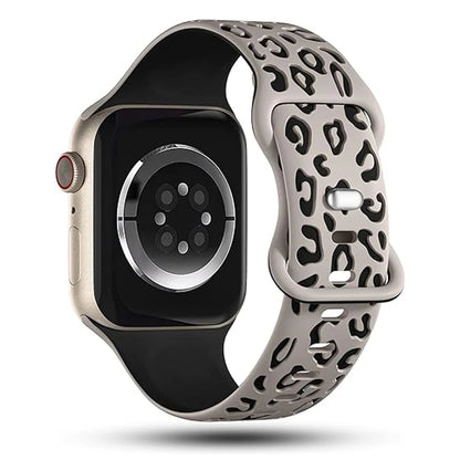 Engraved Silicone Strap for Apple Watch — 40mm-49mm Band Compatible with Series 4-10, SE & Ultra 2