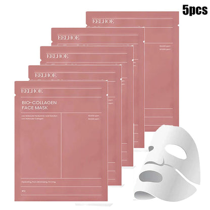 Bio Collagen Face Mask Set - Deep Hydrating Overnight Pore Minimizing Brightening Skincare