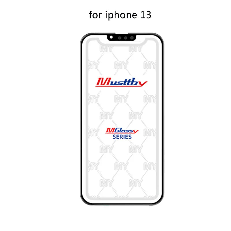 Musttby 5PCS Front Outer Glass + OCA for iPhone — 1:1 Original Touch Screen Repair for iPhone 11/12/13/14 Pro & X/XS Max