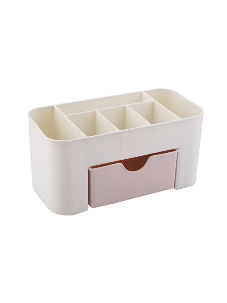 Multifunctional Nail & Cosmetic Storage Box - Cotton Swab, Accessories & Jewelry Organizer for Desktop