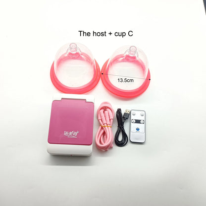 Electric Vacuum Suction Body Massage Device for Chest & Butt Lift, Breast Enhancement & Firming Cupping Therapy Pump System