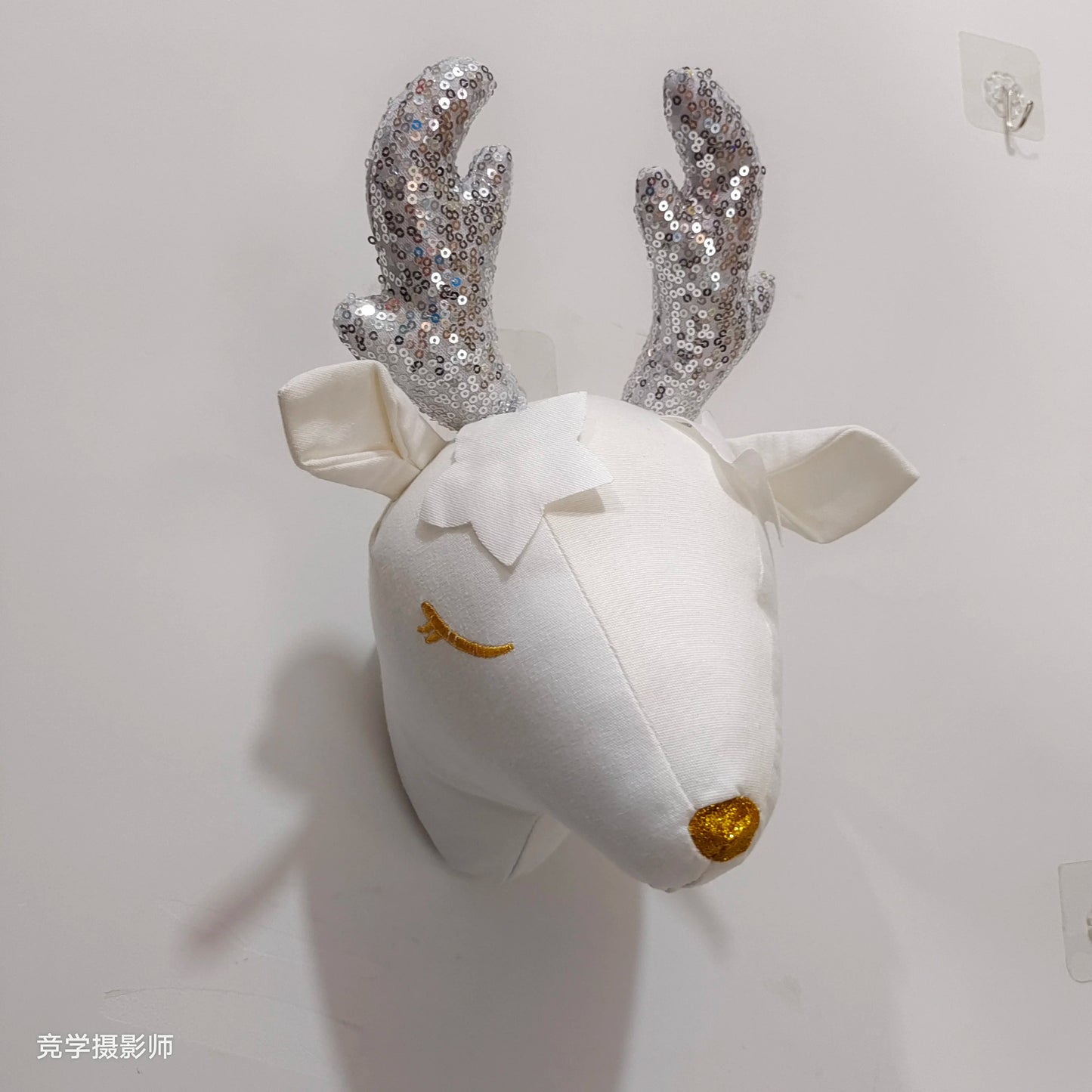 Handmade 3D Felt Animal Heads — Elephant & Swan Wall Hanging Decor for Nursery & Kids’ Bedroom