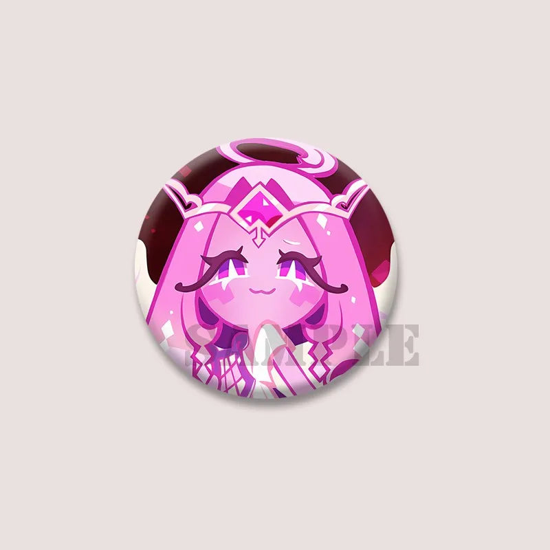 Cute Cartoon Game CRK Eternal Sugar Cookie Coin Brooch – Button Pins for Backpack, Hat, Clothes & Gifts