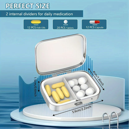 Travel Cases – Lovely Colored Metal Medicine & Jewelry Organizers, Small Iron Pill Container for Household Use