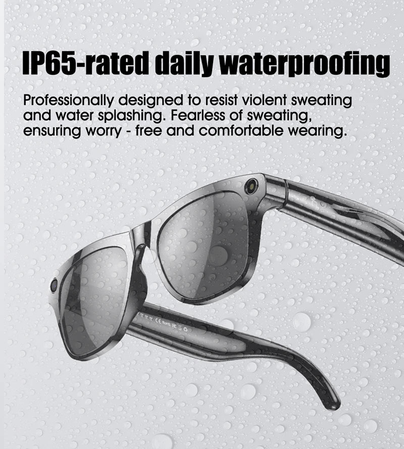 OPPO 4K HD AI Smart Glasses – 100MP Camera, ChatGPT, Bluetooth Calls, Voice Assistant & 260mAh Battery Smart Glasses 2025