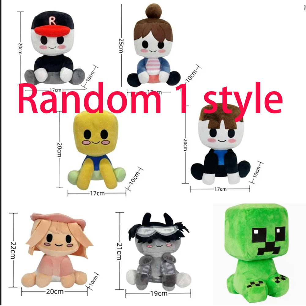 20CM Blox Buddies Plush Toy - Cute Stuffed Animal Doll Collectible Gift for Kids