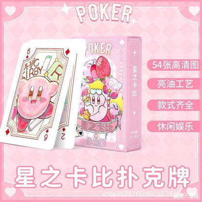 Kirby Poker Playing Cards – Kawaii Anime Board Game Deck for Kids, Party, and Creative Cartoon Gift Set