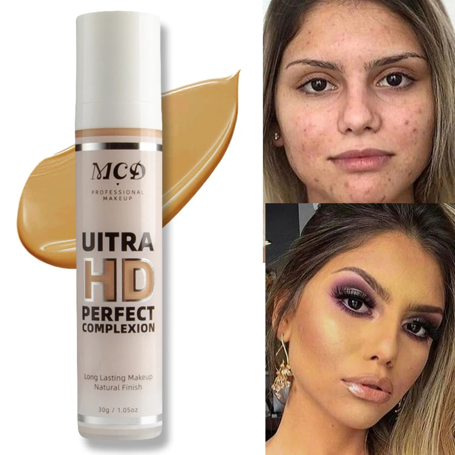 9- Shade Full Coverage Liquid Concealer Foundation – Natural Matte Cushion Makeup Base for a Smooth, Flawless Finish