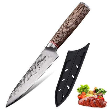 5.5-Inch Stainless Steel Kitchen Knife – Utility Paring Knife for Fruits, Tomatoes, and Steaks, Forged Boning Knife, Kitchen Tools , Cookware