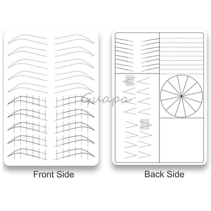 Microblading Practice Skin Sheets — Eyebrow Segment Tip Joint Texture for Semi-Permanent Makeup Training