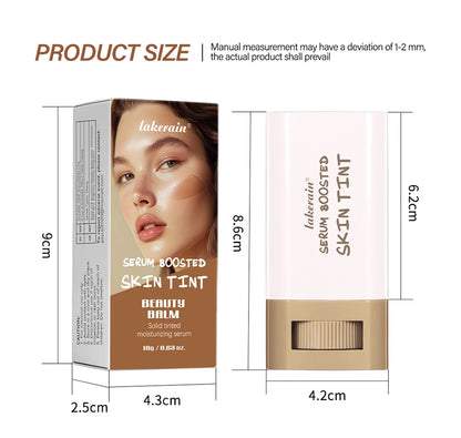 Stick Foundation Balm – Serum-Infused Skin Tint, High-Coverage & Smoothing, Travel-Friendly Bronzer