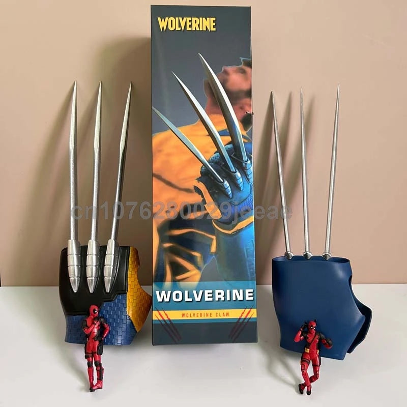1:1 Wolverine Claw Figure – X-Men Wearable Gloves Cosplay Toy, Deadpool Anime Model, Kids Birthday Gift Collection