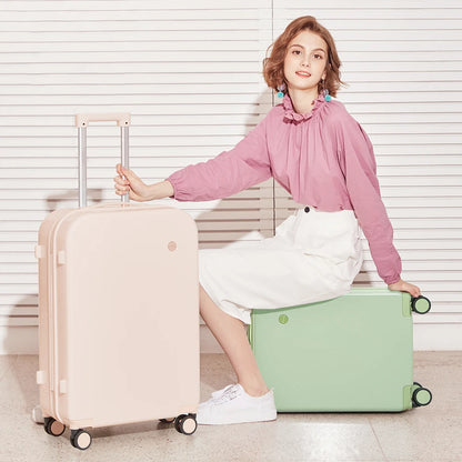 Mixi Puristic Design Hardside Travel Luggage – Rolling Suitcase with Wheels for Men & Women, Carry-On 16/20 Inch & Large 22/24/26/28 Inch Trolley Case