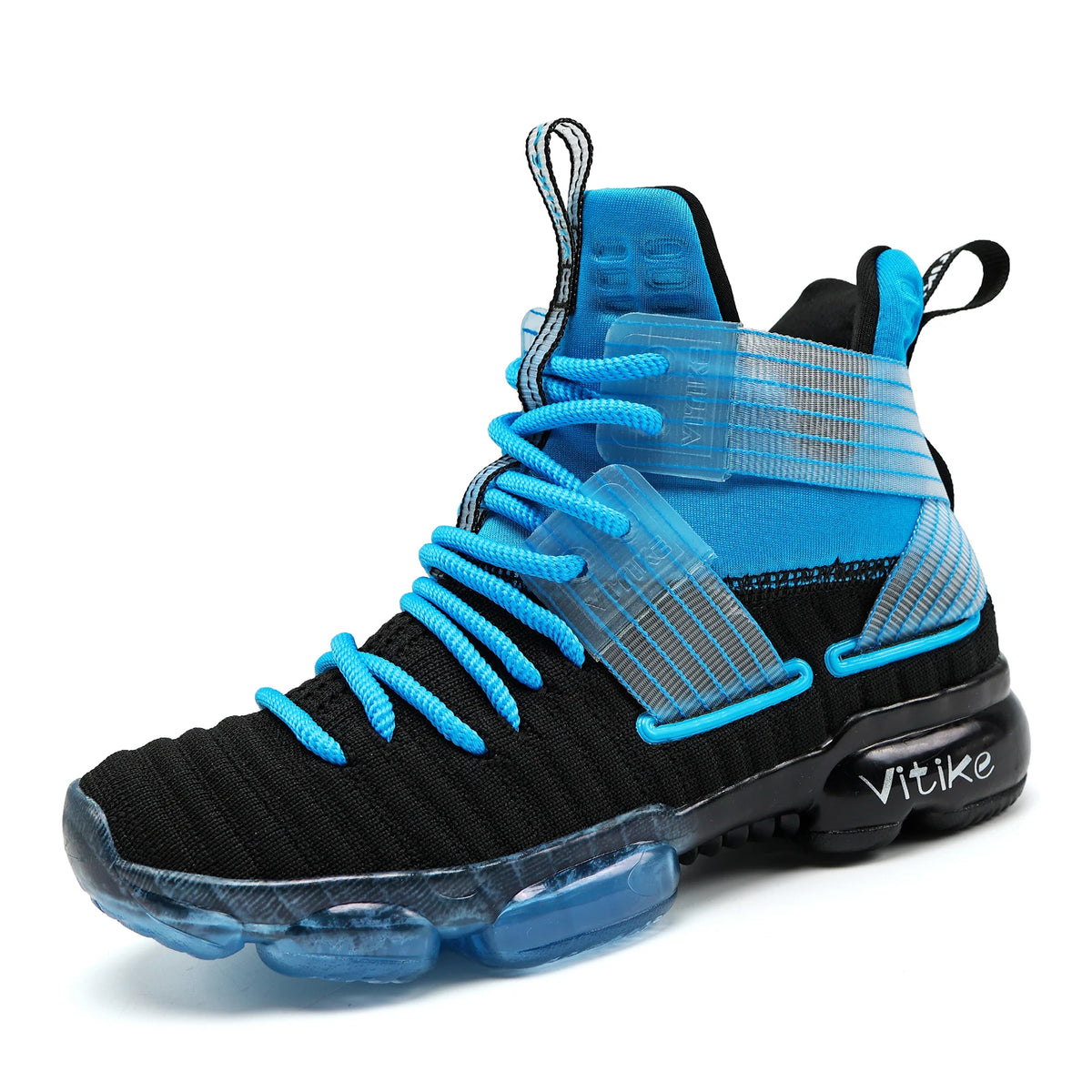 Kids High-Top Basketball Shoes - Durable Lace-Up Non-Slip Sports Sneakers for Running & Play