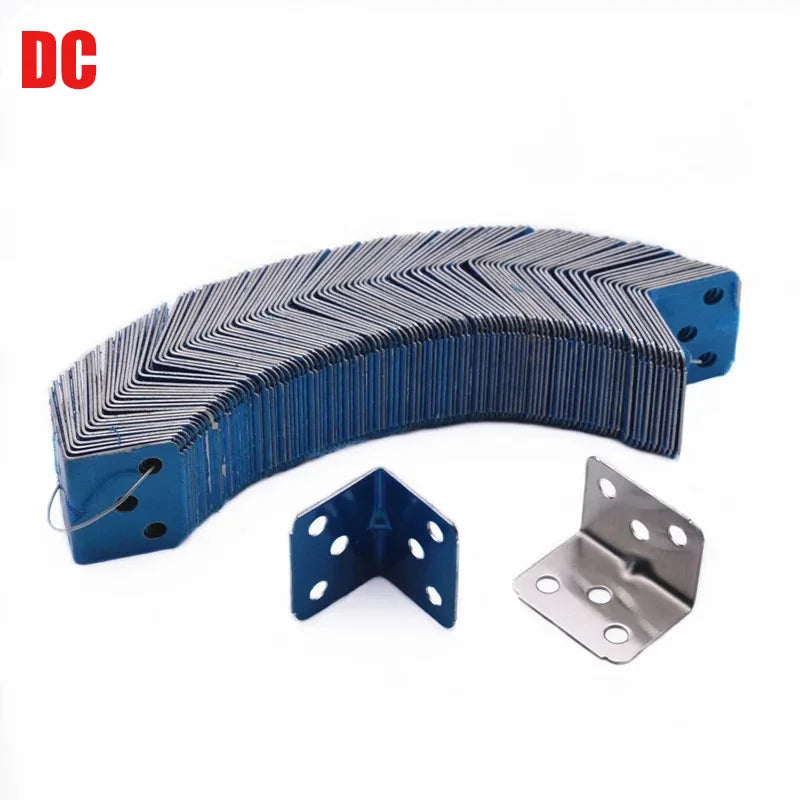 20-Piece Stainless Steel L-Shaped Corner Brackets - 90 Degree Right Angle Hardware for Cabinets & Furniture