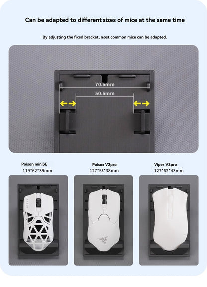 3D Printing Mouse Display Box – Transparent Acrylic Dustproof Storage for Gaming Mouse, Desktop & E-Sports Decor