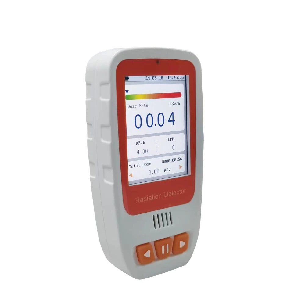 HFS-20PRO Handheld Radiation Detector - β, γ & X-Ray Geiger Counter with Alerts, Data Storage & Rechargeable Battery
