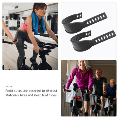 Straps Fitness Equipment – Toe Footrest Clips for Cycling, Universal Pedals & Foot Clips for Gym Bikes