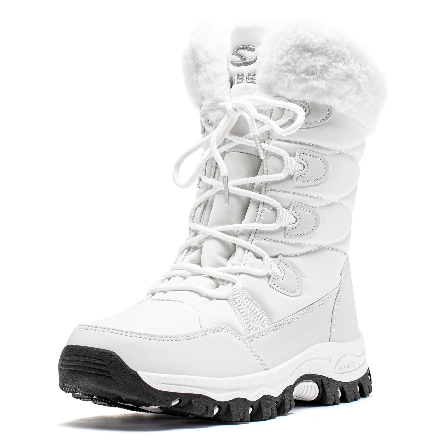 HOBIBEAR Women’s Winter Snow Boots – Waterproof Faux Fur Lined Non-Slip Lace-Up Outdoor Shoes