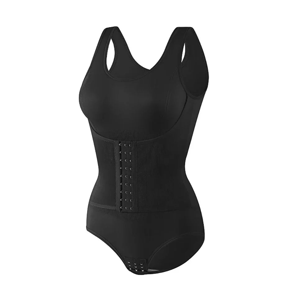 2025 Women’s Zipper Bodysuit Shapewear – Tummy Control Waist Trainer Slimming Corset Top