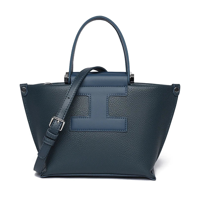 Luxury Cowhide Women’s Tote Bag – High-Quality Genuine Leather Shoulder and Crossbody Handbag, Fashionable Sac A Main