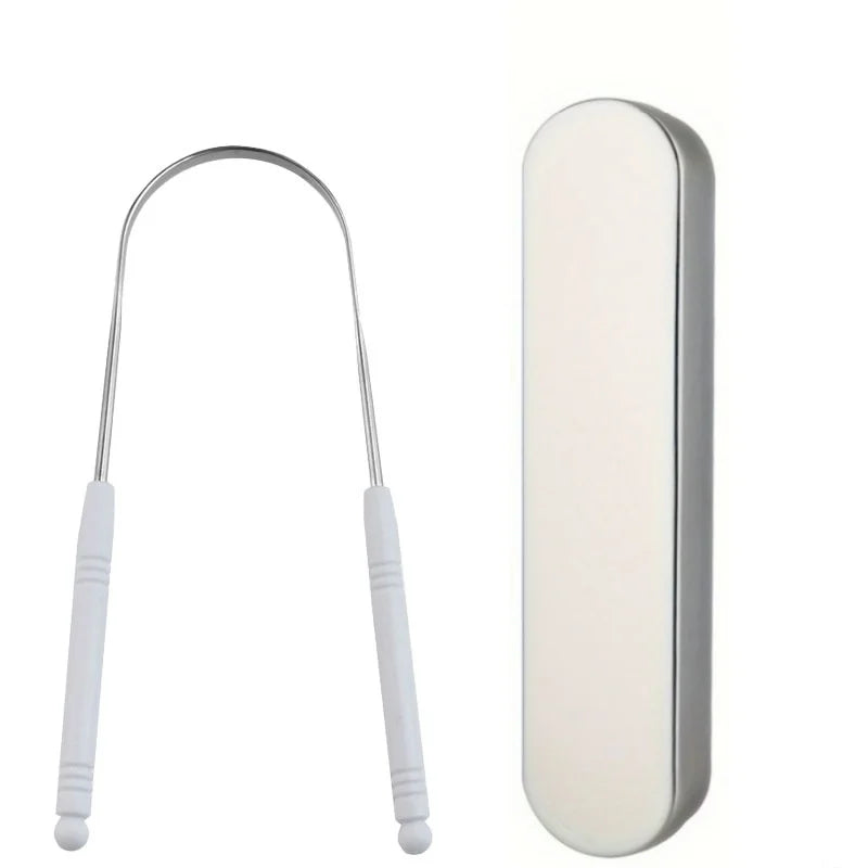 Stainless Steel Tongue Scraper – High-Quality Oral Tongue Cleaner Brush for Superior Oral Hygiene